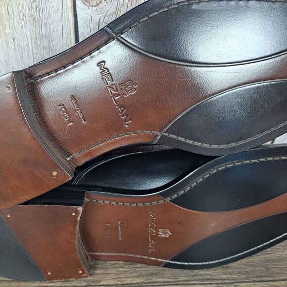 Mezlan Torque Black Men's Sz 10.5 M Lace Up Oxford Dress Shoe w/Dust Bag - Picture 16 of 16